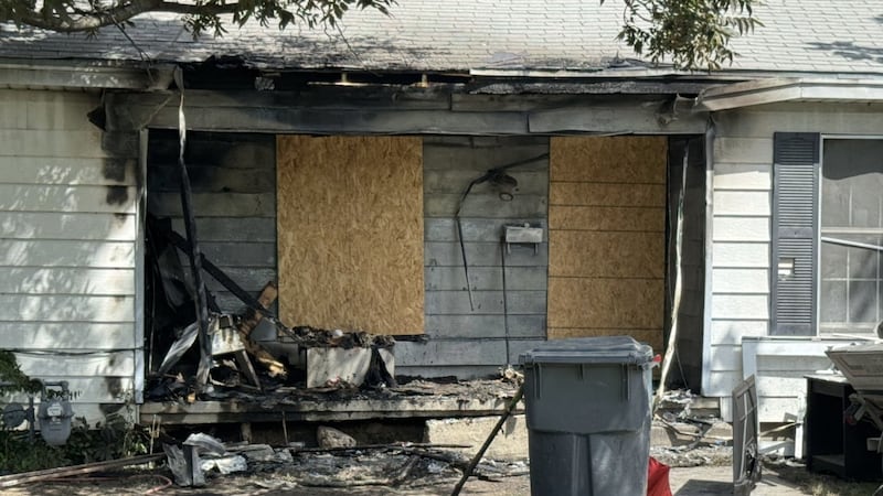 House fire at 3317 Bagby in Waco, Texas.