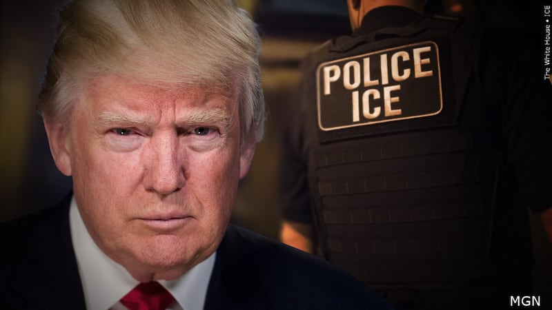 File Graphic: President Trump & Immigration and Customs Enforcement