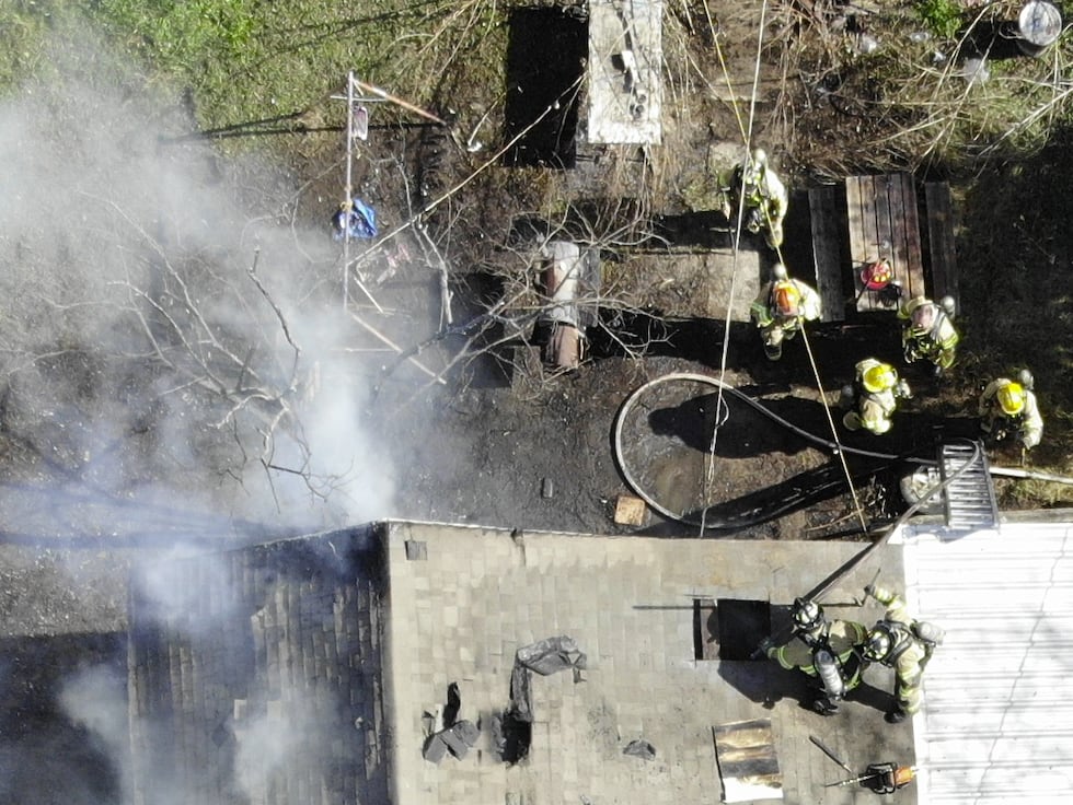 House fire at 601 N 6th Street in Temple, Texas.