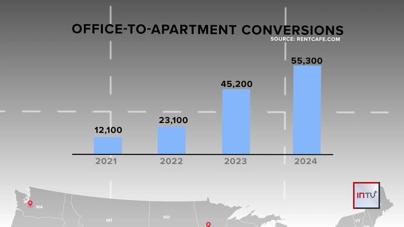 How vacant office buildings could be used to alleviate housing shortages