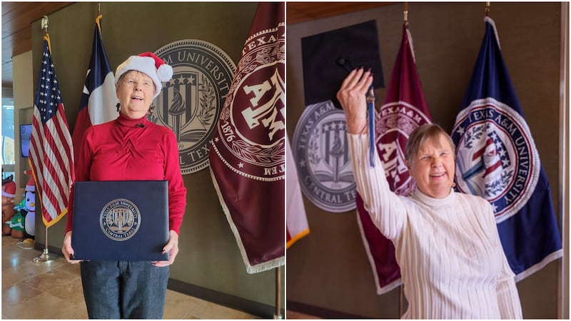 A Central Texas grandmother earned her Bachelor's Degree at the age of 73