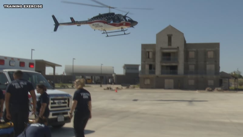 Temple Fire Departmen, EMS conducting critical insterstate highway accident training