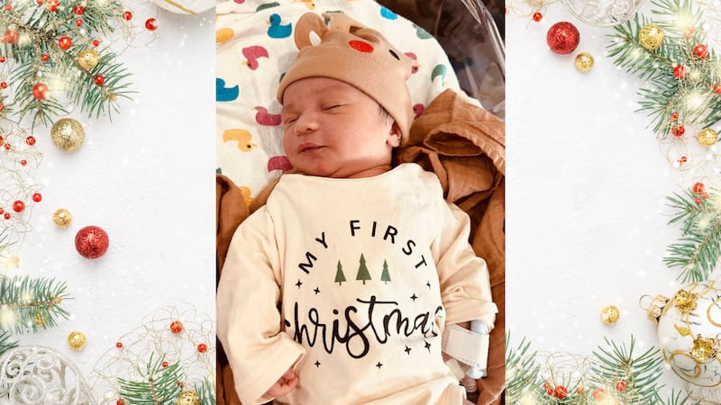 Baby Caleb and five others born on Christmas Day