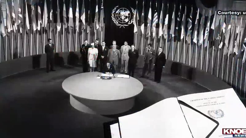 Four months after a multi-national conference in San Francisco drafted its charter, the United...