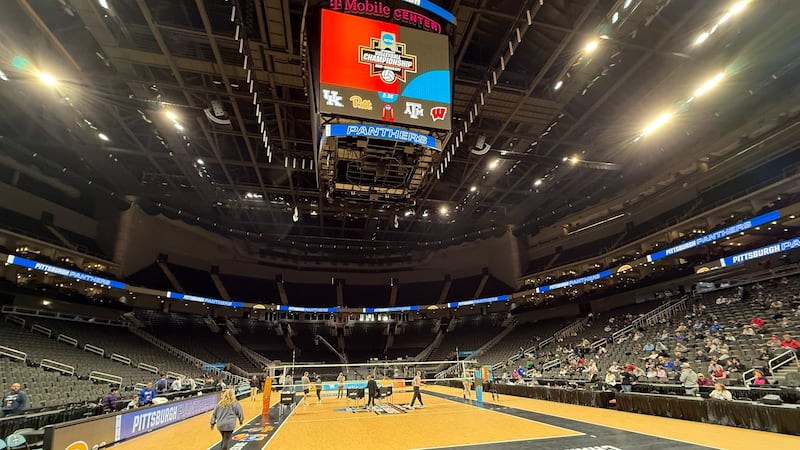 The 2025 NCAA Volleyball Final Four is being held at the T-Mobile Center in Kansas City.