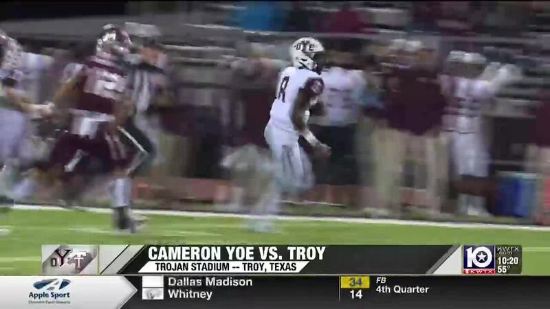 Cameron Yoe vs. Troy