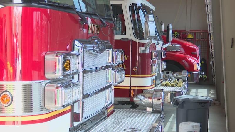 Robinson Volunteer Fire Department responded to a home stuck by lightning Friday night