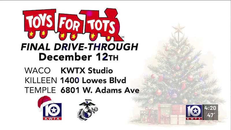 Support Toys for Tots! Donate new, unwrapped toys or give online — drive runs through Dec. 12