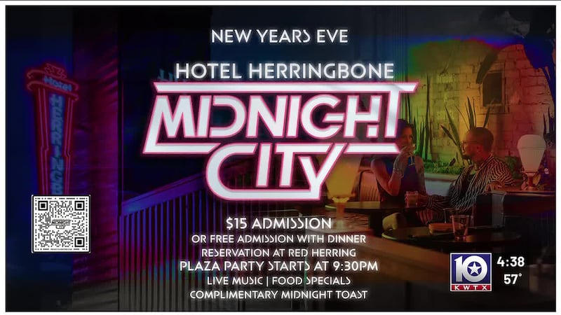 Celebrate NYE at Hotel Herringbone's Midnight City! Three venues, one unforgettable night.