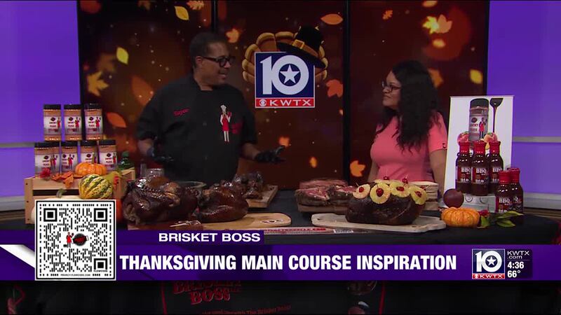 Cooking with Ke'Sha on KWTX@4: Thanksgiving main course inspiration with Brisket Boss. - 11.20.24