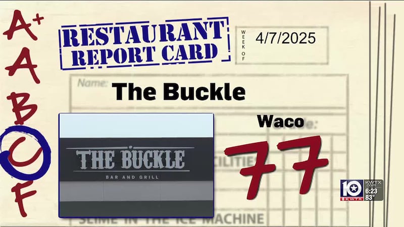Restaurant Report Card for Central Texas: 4.17.25
