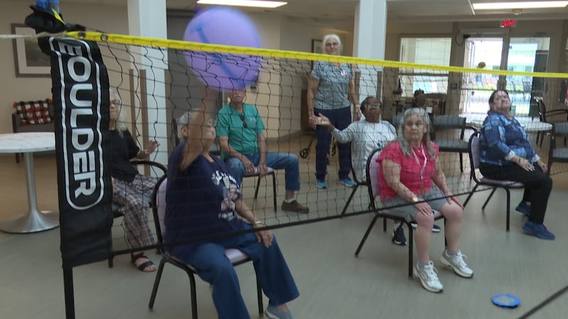 Balloon volleyball offers great exercise opportunities to help build joint health and stronger...
